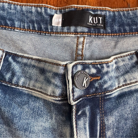 Kut From the Kloth Naomi Girlfriend Ankle Straight Leg Distressed Jeans - Picture 10 of 15